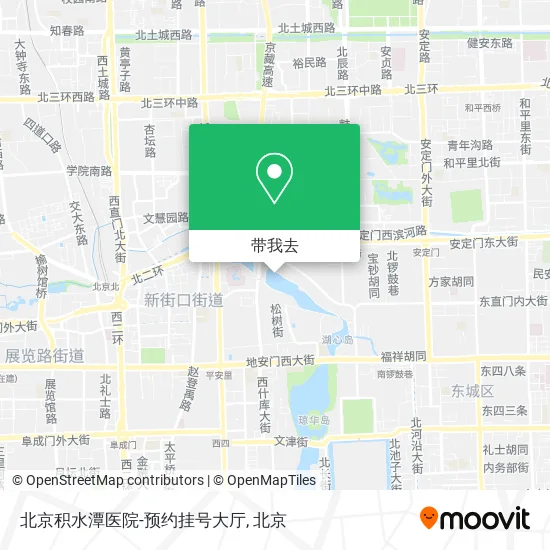 北京积水潭医院-预约挂号大厅地图