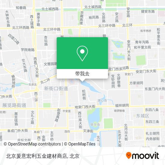 北京爰意宏利五金建材商店地图
