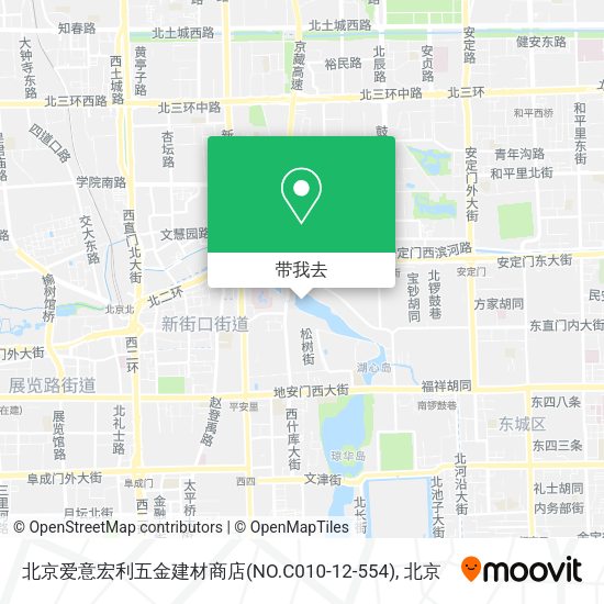 北京爱意宏利五金建材商店(NO.C010-12-554)地图