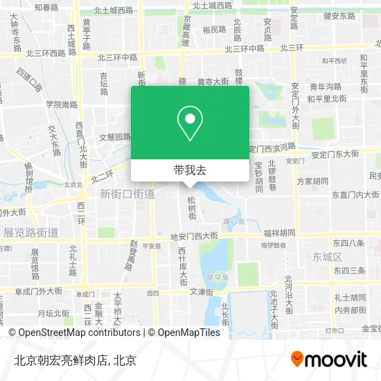 北京朝宏亮鲜肉店地图