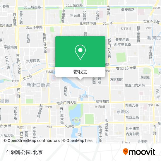 什刹海公园地图