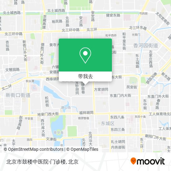 北京市鼓楼中医院-门诊楼地图