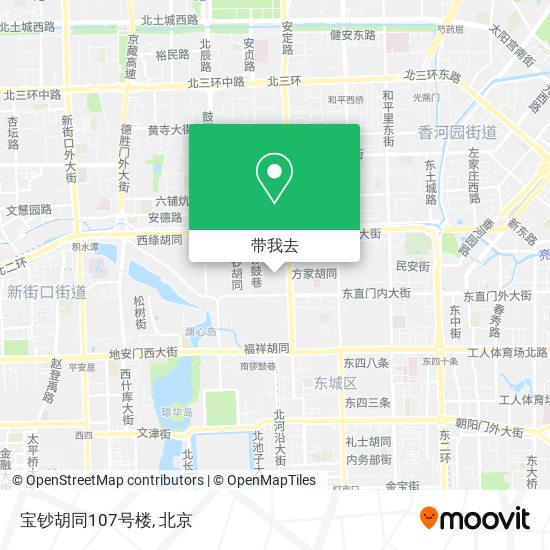 宝钞胡同107号楼地图