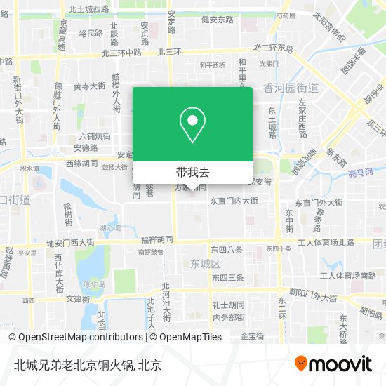 北城兄弟老北京铜火锅地图