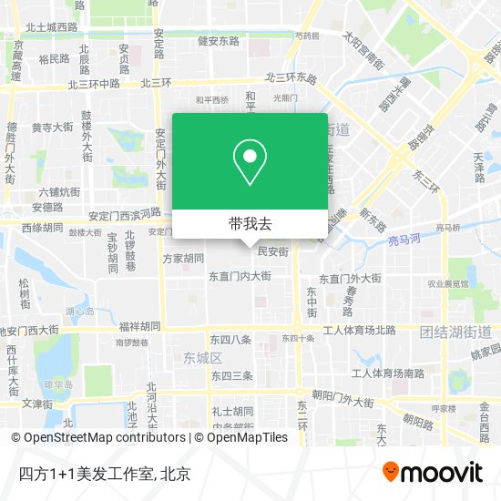 四方1+1美发工作室地图