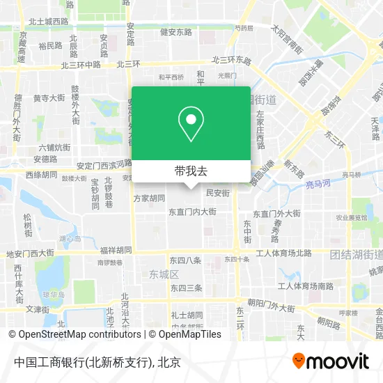 中国工商银行(北新桥支行)地图
