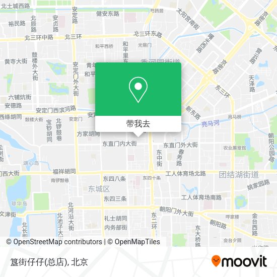簋街仔仔(总店)地图