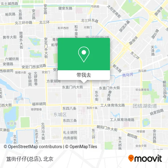 簋街仔仔(总店)地图