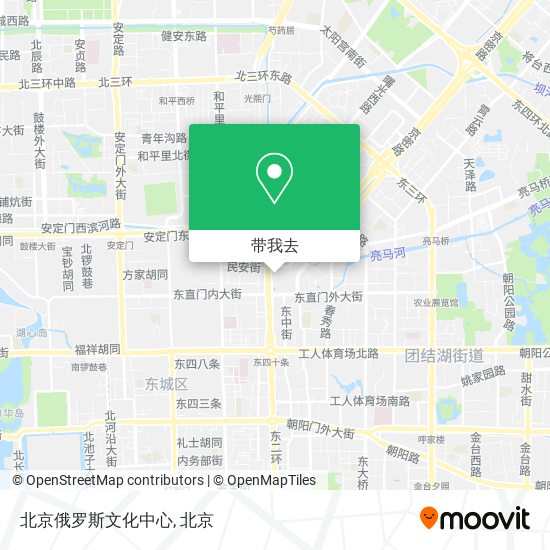 北京俄罗斯文化中心地图
