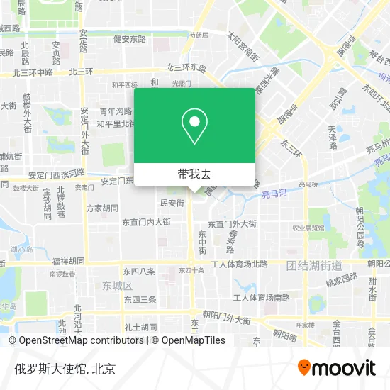 俄罗斯大使馆地图