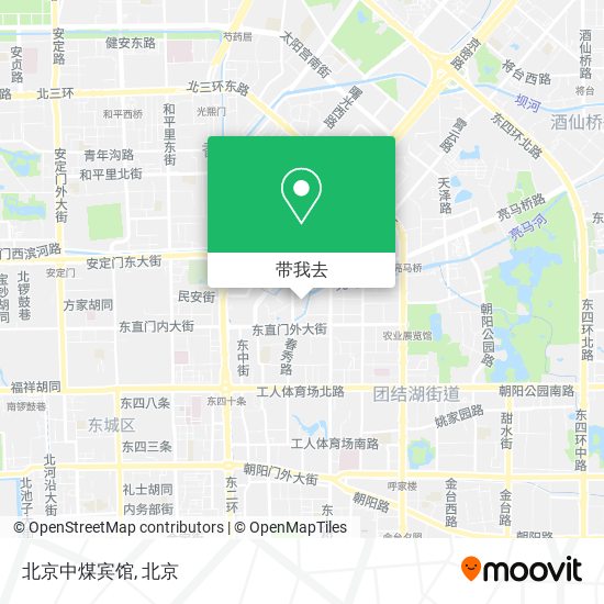 北京中煤宾馆地图