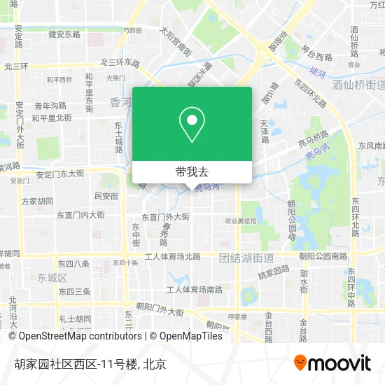 胡家园社区西区-11号楼地图