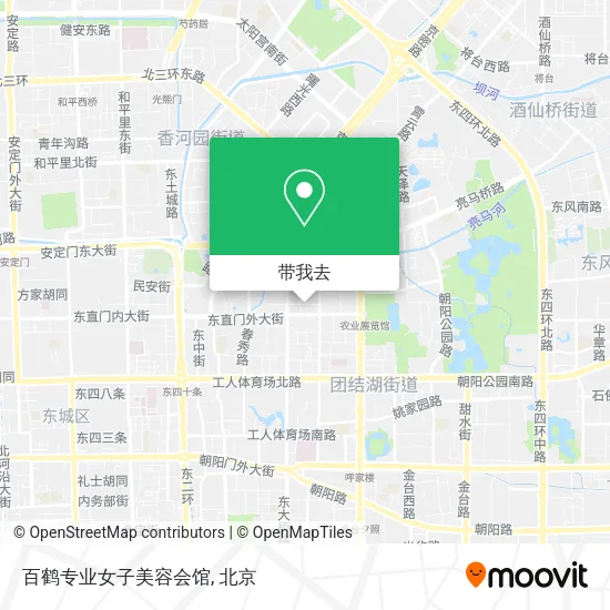 百鹤专业女子美容会馆地图