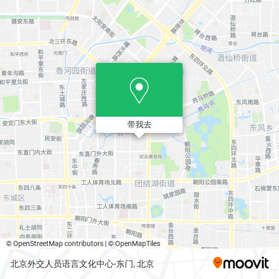 北京外交人员语言文化中心-东门地图
