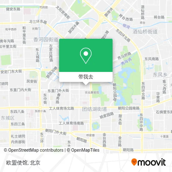 欧盟使馆地图