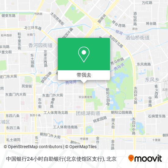 中国银行24小时自助银行(北京使馆区支行)地图