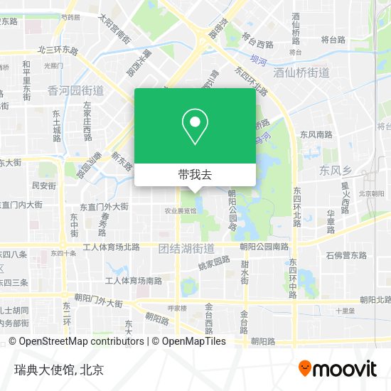 瑞典大使馆地图