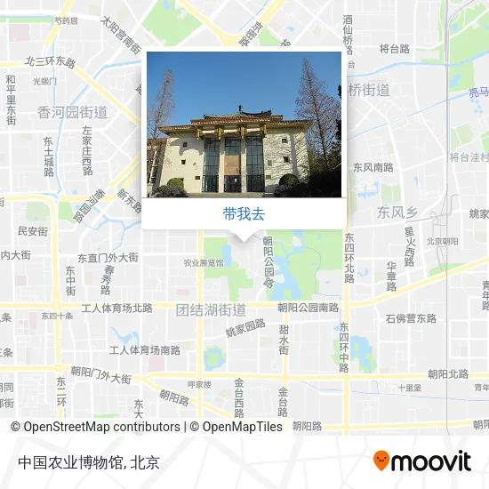 中国农业博物馆地图