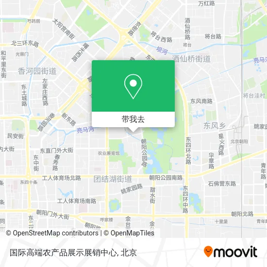 国际高端农产品展示展销中心地图
