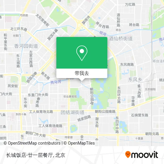 长城饭店-廿一层餐厅地图