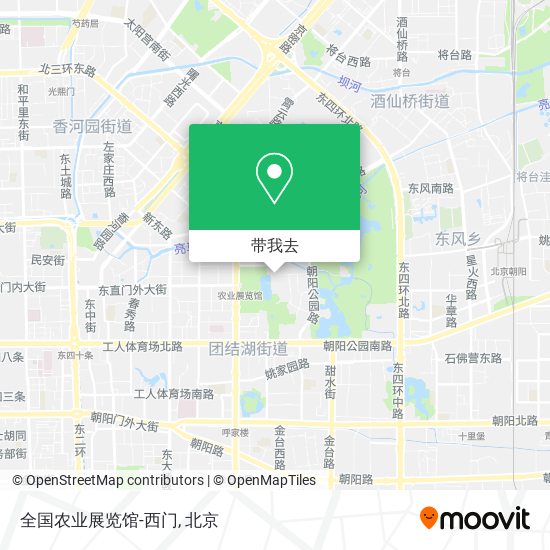 全国农业展览馆-西门地图