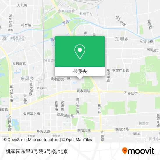 姚家园东里3号院6号楼地图