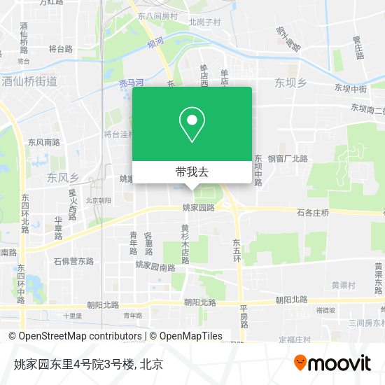 姚家园东里4号院3号楼地图