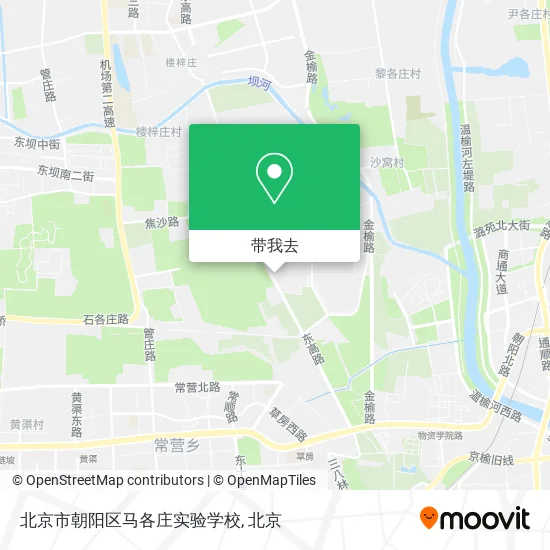 北京市朝阳区马各庄实验学校地图