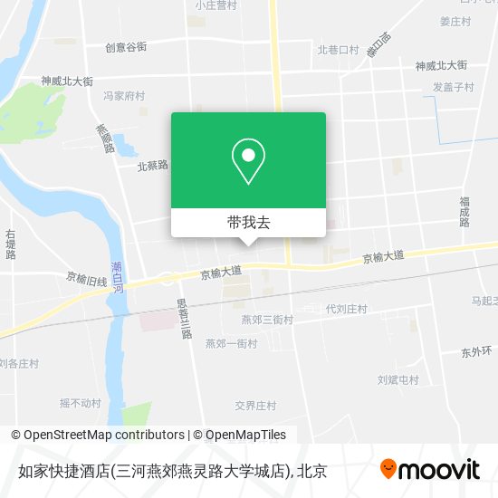 如家快捷酒店(三河燕郊燕灵路大学城店)地图
