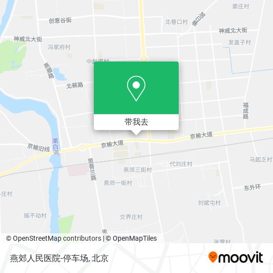 燕郊人民医院-停车场地图