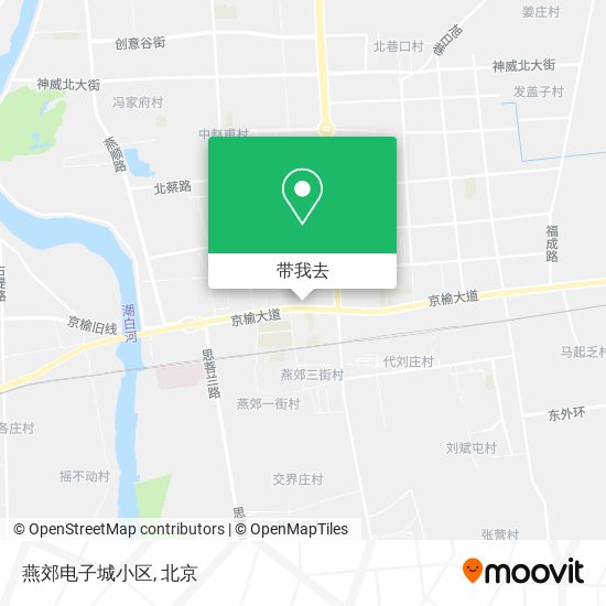 燕郊电子城小区地图