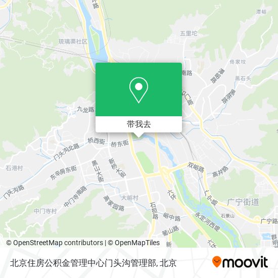 北京住房公积金管理中心门头沟管理部地图