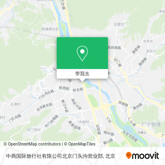 中商国际旅行社有限公司北京门头沟营业部地图