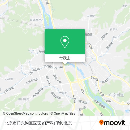 北京市门头沟区医院-妇产科门诊地图