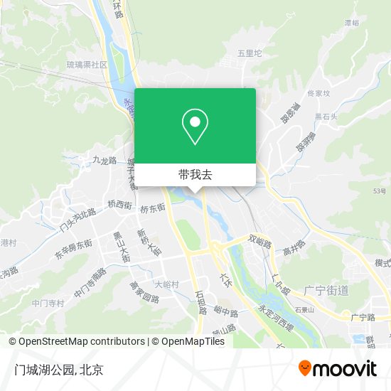 门城湖公园地图
