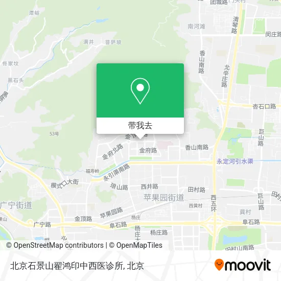 北京石景山翟鸿印中西医诊所地图