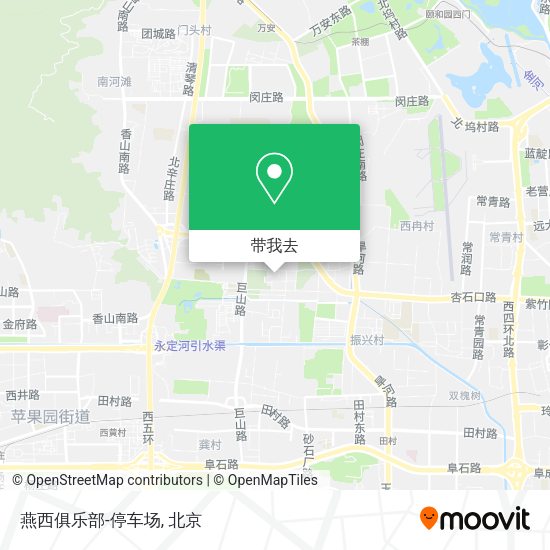 燕西俱乐部-停车场地图