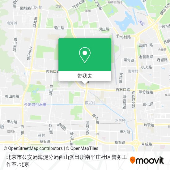 北京市公安局海淀分局西山派出所南平庄社区警务工作室地图