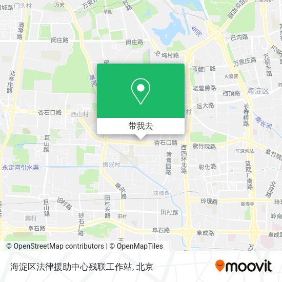 海淀区法律援助中心残联工作站地图