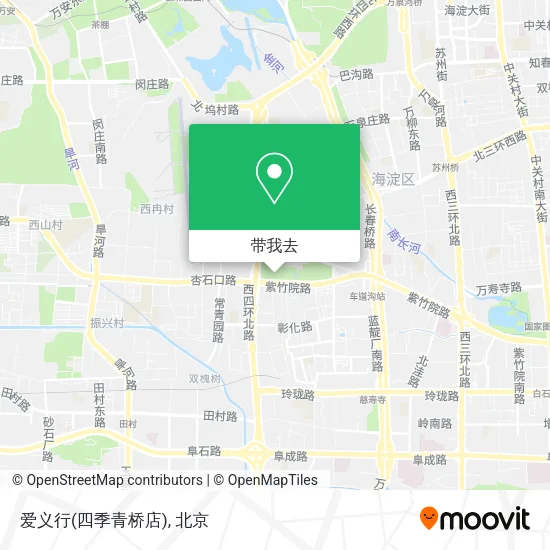 爱义行(四季青桥店)地图