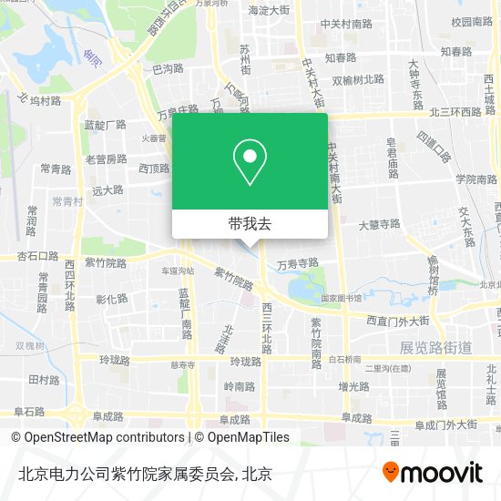 北京电力公司紫竹院家属委员会地图