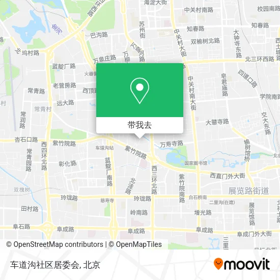 车道沟社区居委会地图