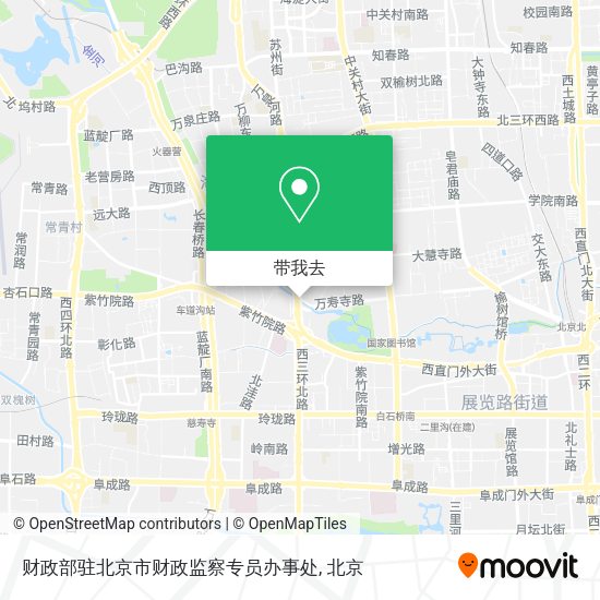财政部驻北京市财政监察专员办事处地图