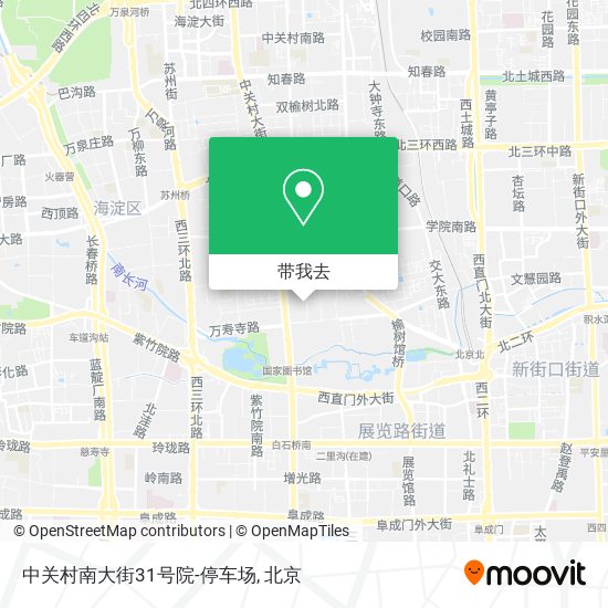 中关村南大街31号院-停车场地图