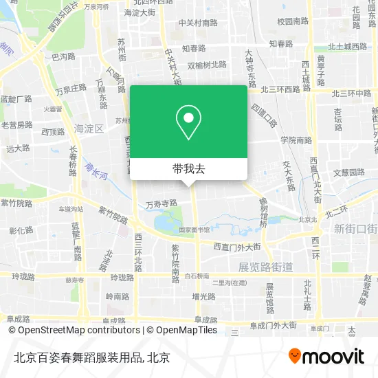 北京百姿春舞蹈服装用品地图