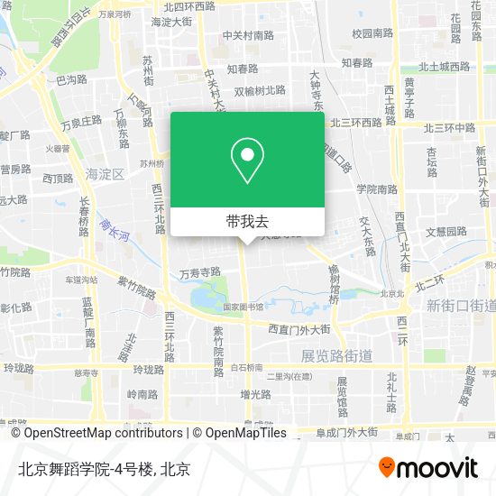 北京舞蹈学院-4号楼地图