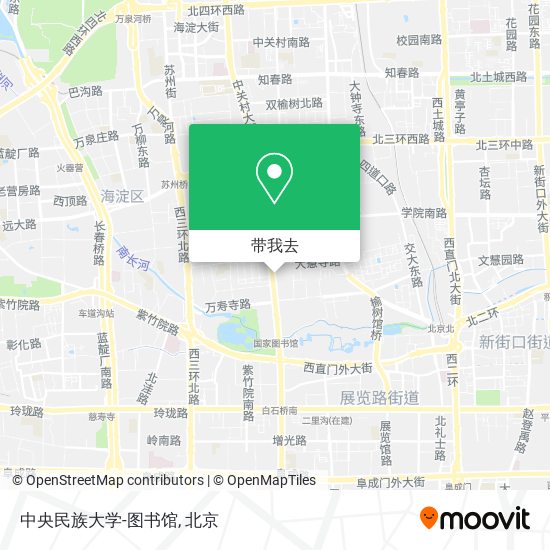 中央民族大学-图书馆地图