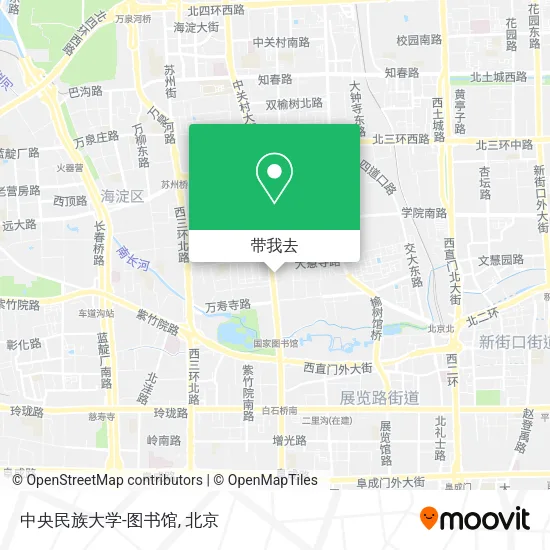 中央民族大学-图书馆地图