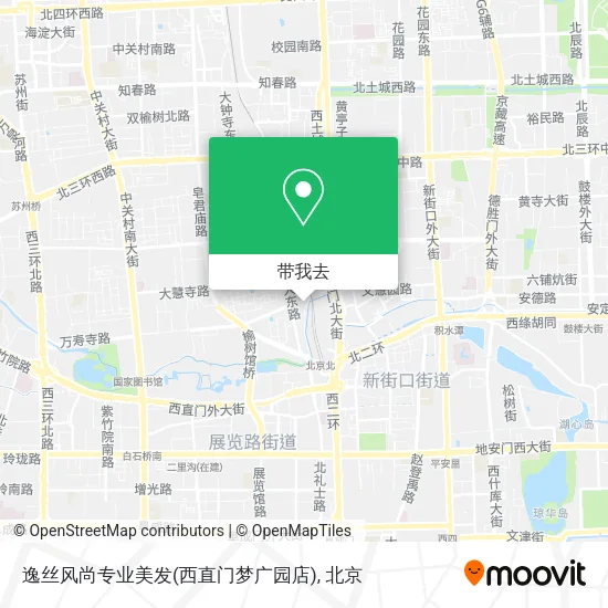 逸丝风尚专业美发(西直门梦广园店)地图