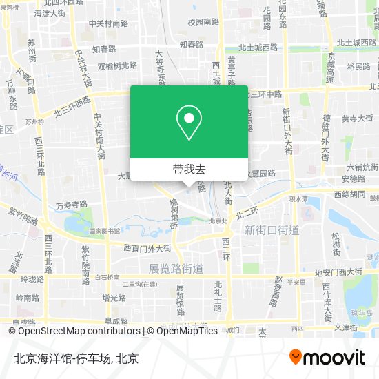 北京海洋馆-停车场地图